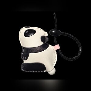 Panda Shaped Vegan Leathet Keychain Holder